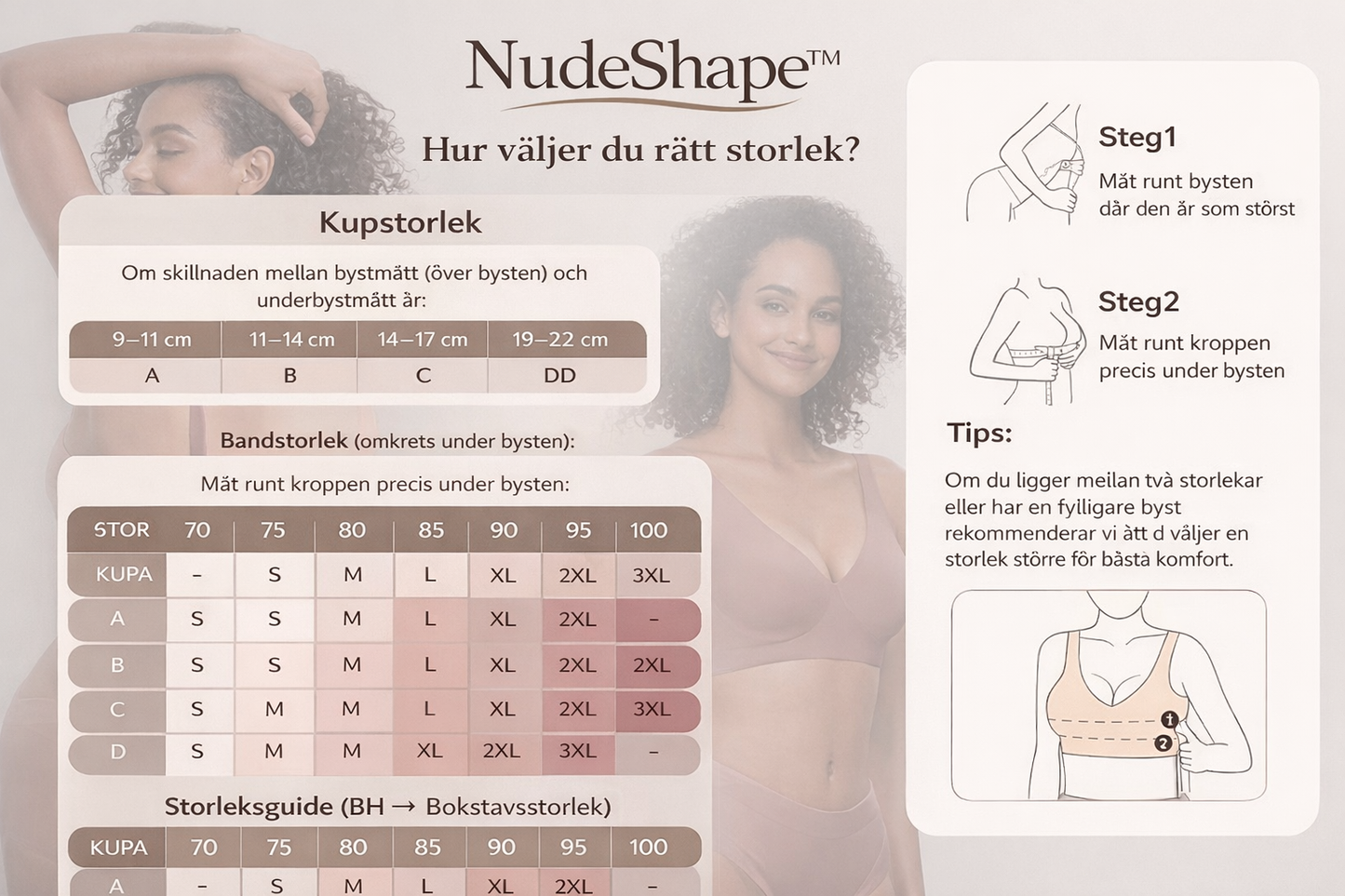 NudeShape ultramjuk Trådlös BH